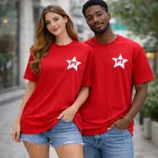 Camisa do Pt Faz o L Passeata Eleição Manifestação Partido dos Trabalhadores Camiseta