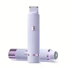 Depilador elétrico com navalha dupla cuidado e delicadeza com sua pele, Recarregável com Tecnologia avançada Indolor.