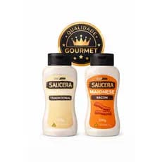 KIT 2 Maioneses Gourmet Saucera 330g – Cremosa, Sabor Premium - Escolha 2 sabores