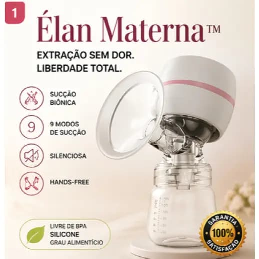 Bomba Tira Leite Elétrica Portátil Silenciosa Recarregável