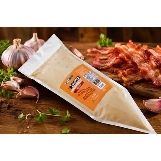 🥓 Maionese Gourmet Bacon Defumado 1.01kg | Sabor Intenso para Hambúrgueres Premium
