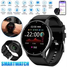 Relógio inteligente masculino à prova d'água com Bluetooth de freqüência cardíaca