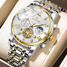 Relógio Masculino Tourbillon Moda De Pulso De Quartzo Relógios Cronógrafo Luminosos À Prova D'água