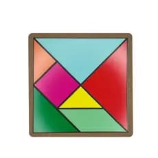 Quebra Cabeça Tangram Brinquedo Infantil Divertido Acessível Jogo Educativo Mdf