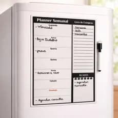 Planner Semanal Magnético Para Geladeira Com Caneta Quadro Organizador Imã