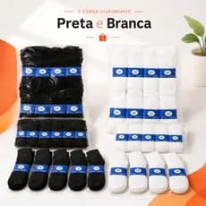 Kit pacote com 12 pares de meias