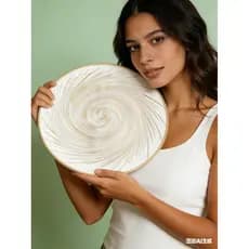 Kit 4 Jogo Americano Sousplat PVC Redondo Dourado Para Mesa de Cozinha Sala de Jantar