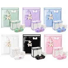 ✨ KIT ORGANIZADOR MATERNIDADE – 5 SAQUINHOS + 1 PORTA FRALDA ✨
