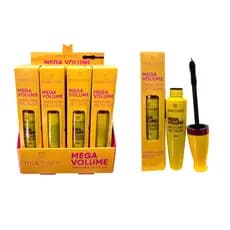 MÁSCARA DE CILIOS MEGA VOLUME MIA MAKE CX 12 PÇS