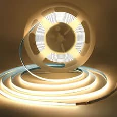 Fita de LED COB, 10m de comprimento, 320 LEDs/metro, alimentação direta 110V/220V, temperatura de cor selecionável: 6000