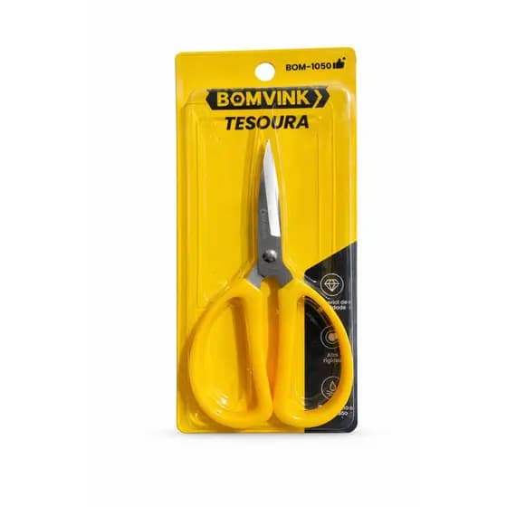 Tesoura Afiada Alça Confortável 15CM Alta Rigidez Material - Resistente - Bomvink