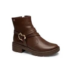 BOTA FEMININA CANO CURTO BIKER SOLADO TRARORADO CONFORTAVEL DAKOTA ORIGINAL