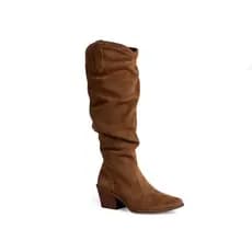 BOTA FEMININA SLOUCH CAMURÇÃO EM COURO DAKOTA ORIGINAL PREMIUM