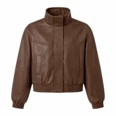JAQUETA  BOMBER POLIREUTANO COM GOLA ALTA FECH ZIPER DE METAL ELASTICO NA BAINHA FACINELLI BY MOON CITY