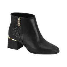 BOTA FEMININA CANO CURTO SALTO BAIXO COM ZIPER ULTRACONFORTO MODARE  ORIGINAL