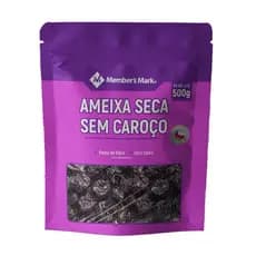 AMEIXA SECA SEM CAROÇO IMPORTADA DO CHILE MEMBER’S MARK POUCH 500G