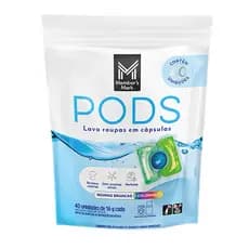 LAVA ROUPAS CÁPSULAS MEMBERS MARK PODS 40 UNIDADES 16G CADA