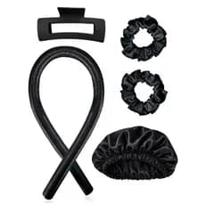 Kit Modelador De Cachos Sem Calor Cetim Touca Scrunchie Babyliss Sem Calor
