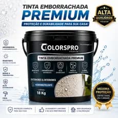 Tinta Emborrachada ColorsPro 18KG Impermeabilizante Hidrorepelente Premium Várias Cores