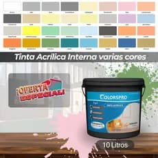 Tinta parede acrílica 10 litros ColorsPro | Sem cheiro Antimofo Varias cores  Alta cobertura