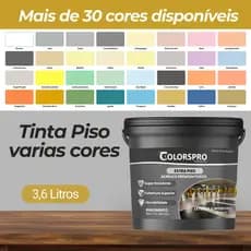 Tinta para Piso 4,5Kg ColorsPro | Antimofo Sem Cheiro, Alta Resistência, Seca Rápido Interno/Externo
