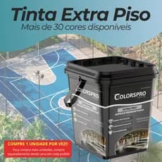 Tinta Piso 18Kg ColorsPro Antimofo sem cheiro Premium alta Durabilidade