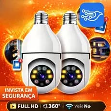 Câmeras De Segurança 360 WiFi IP HD Visão Noturna Sem Fio PTZ V360 Pro APP