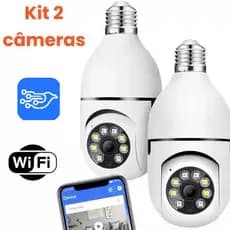 Câmera De Segurança À Prova D'água Lâmpada Sem Fio App V360 Pro Full HD Night Vision