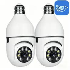 V360 Prro APP Gold  Câmeras De Segurança Lâmpada 360 WiFi IP HD Visão Noturna PTZ Sem Fio-Dual Tensão