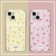 Capa Para Samsung A04 A05 A12 A13 A14 A15 A35 A52 A54 Transparente Silicone Anti-choque Capinha Card Case Flores