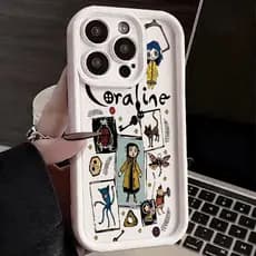 Capa para Samsung A15 A13 A14 A12 A17 A54 A55 A72 Coraline Silicone Anti-choque Frete Grátis,Envio 24h