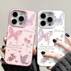 Capa Fosca para Redmi A2 12 13 POCO X3 X5 Note 11 12 13 Com Borboleta Anti-impact Frete Grátis,Envio 24h