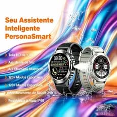 2026 Novo Smartwatch Relógio Inteligente Masculino GPS NFC Função De Voz Monitor Sono Bateria Longa De Pulso