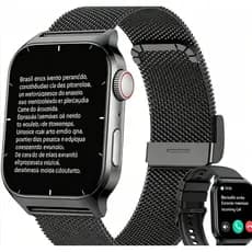 Smartwatch Relógio Inteligente Com Monitoramento De Frequência Cardíaca | Suporte De Carregamento-Pronto Para Entrega ,
