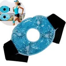 Joelheira com Bolsa de Gel Terapêutica Compressa Fria e Quente Ajustável