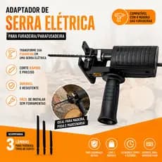 Kit Serra Elétrica Tico Tico Para Furadeira E Parafusadeira Ferramenta De Corte Madeira