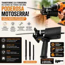 Kit Serra Elétrica Tico Tico Para Furadeira E Parafusadeira Ferramenta De Corte Madeira
