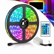 Faixa RGB 3528 5m 300 LEDs , Luz Ambiente Decorativa Para Quarto E Jogadores