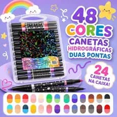 Marcadores Acrílicos Brilhantes Metálicos De Ponta Dupla , Cores Vibrantes Para Desenho De Férias