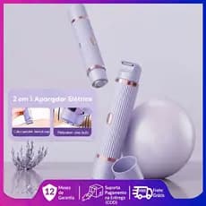Garantia de dez anos Depilador elétrico com navalha dupla cuidado e delicadeza com sua pele, Recarregável com Tecnologia