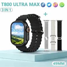 2026 Nova Série 8 Ultra Smart Watch-Carregamento Sem Fio De Movimento T800Ultra Calculadora De Frequência Cardíaca Smart