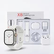 Conjunto smart Watch X8Ultra , Adequado Para Homens E Mulheres , Pulseira Inteligente Esportiva Com Tela Sensível Ao Toq