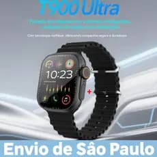 Smart Watch T900 Ultra 2026 Novo Smart Watch Envio de São Paulo Monitoramento de Sono e Frequência Cardíaca