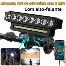 Sinalizador Bicicleta Farol Luz Lanterna Bike MTB Super Potente Acessório Led Recarregável