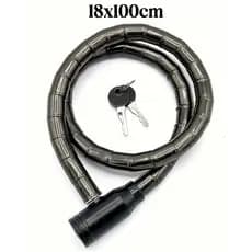 Cadeado Grosso Anti Furto Articulado 18x100cm Bicicleta Bike Moto