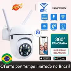 Câmera Inteligente WiFi , HD 360 ° Monitor Doméstico , Vigilância Sem Fio Interna E Externa