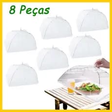 8 peças de 43 cm grandes mosquiteiros de tule de proteção alimentar, capa de proteção alimentar