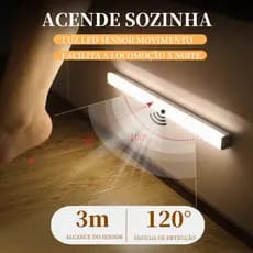 20/30/50CM LED Sem Fio Sob A Luz Do Gabinete Com Faixa Magnética Sensor De Movimento , Recarregável