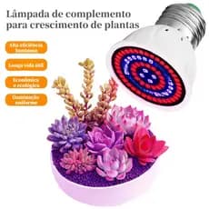 Lâmpada LED de crescimento de espectro completo Luz de crescimento de plantas E27 Soquete Lâmpada de planta