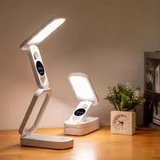 Luminária Portátil Abajur Mesa 32 Led Dobrável Recarregável Ajustável com 3 Modos Para Lateral De Cama/Mesa/Estudo Luz